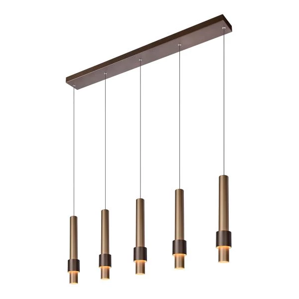 Lucide MARGARY - Pendant light - LED Dim. - 5x4,2W 2700K - Coffee - detail 4